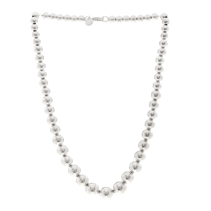 Tiffany Sterling Silver Hardwear Graduated Ball Necklace 3 of 4