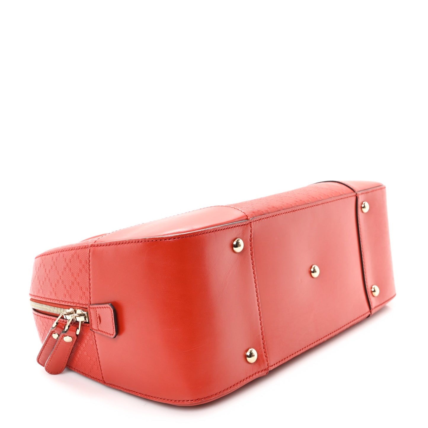 Bright Diamante Top Handle Bag Red
