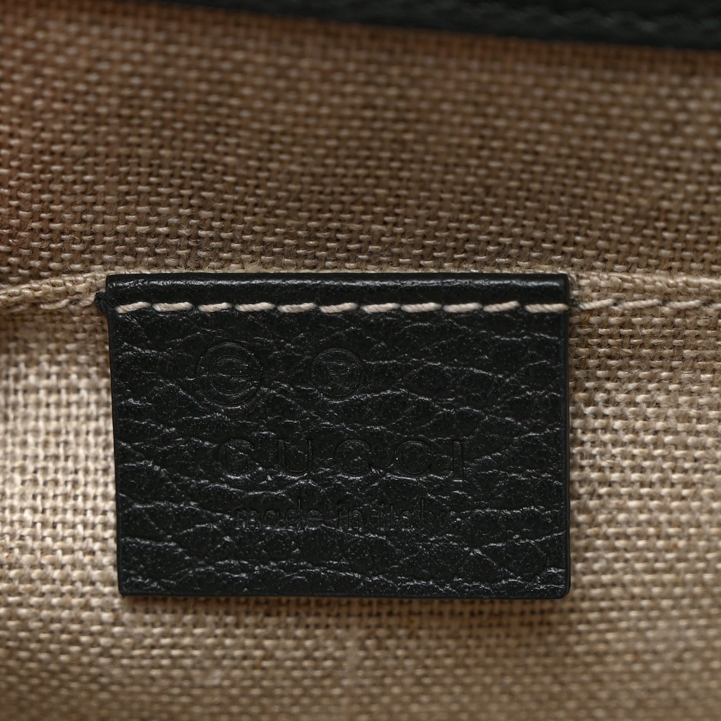 Dollar Calfskin Small Interlocking G Shoulder Bag Black