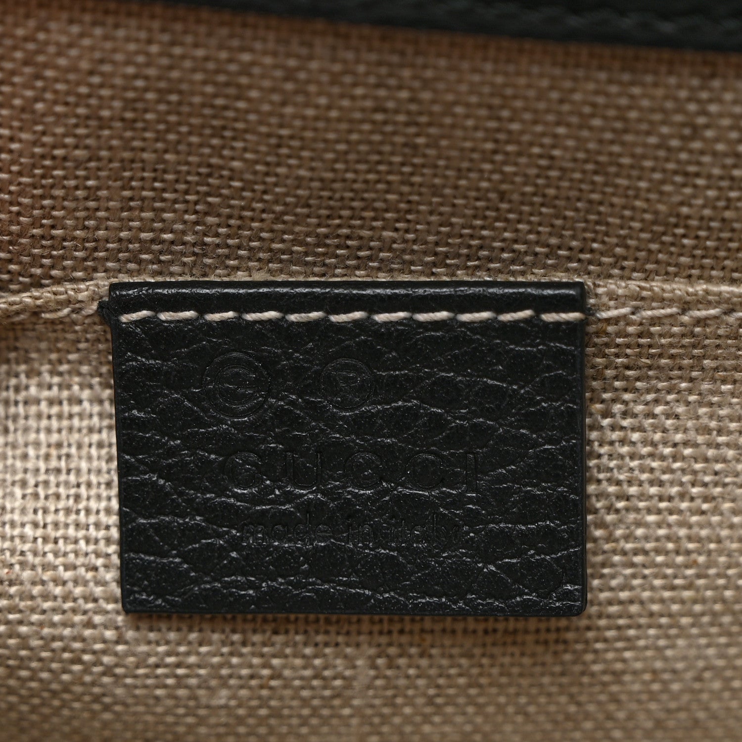 Gucci Dollar Calfskin Small Interlocking G Shoulder Bag Black 6 of 11