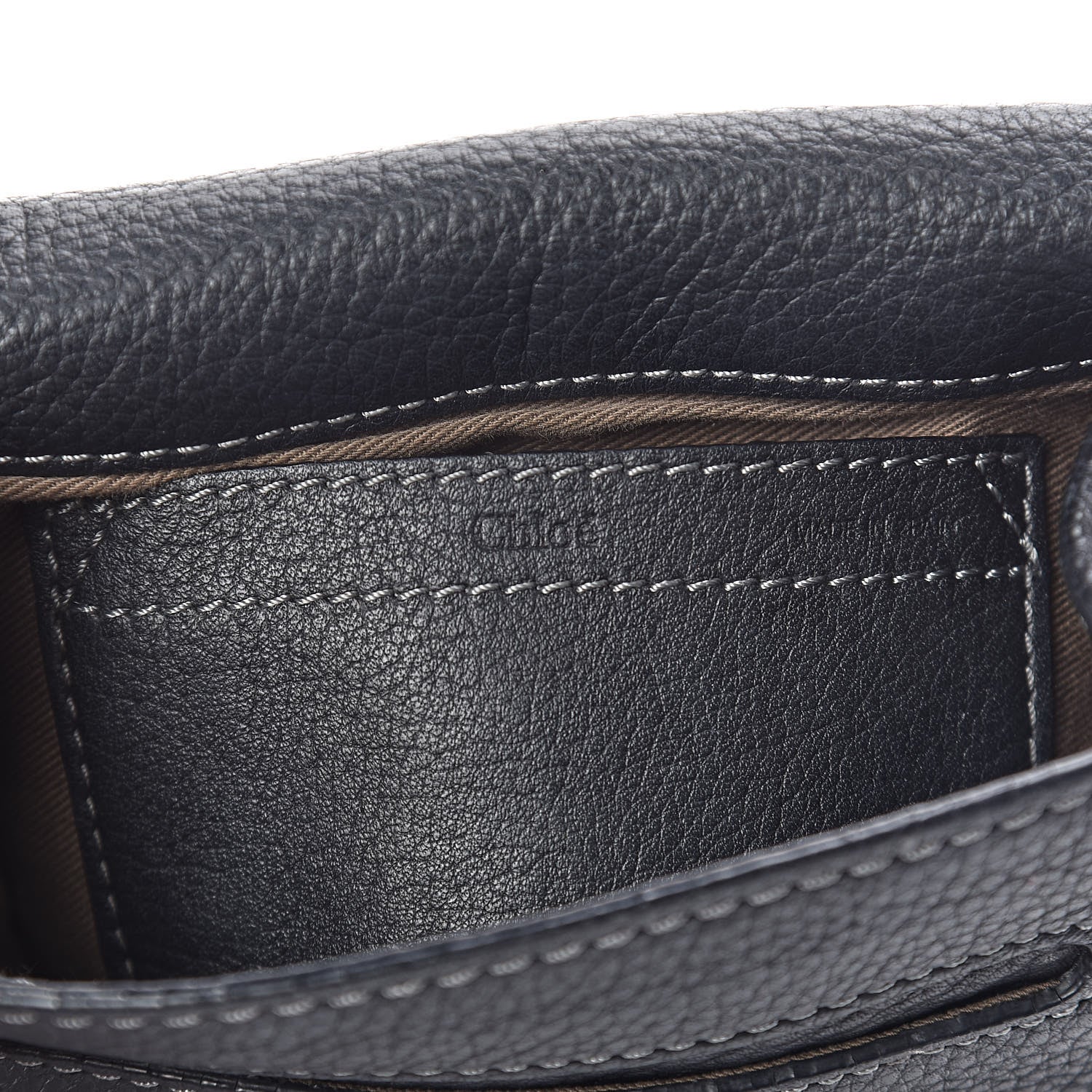 Chloe Calfskin Mini Marcie Round Crossbody Bag Black 6 of 13