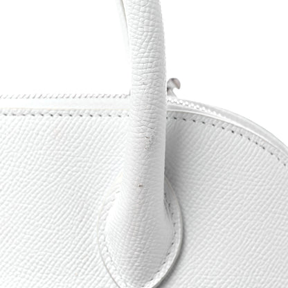 Balenciaga Signature Grained Calfskin Logo S Ville Top Handle Bag White Black 16 of 17
