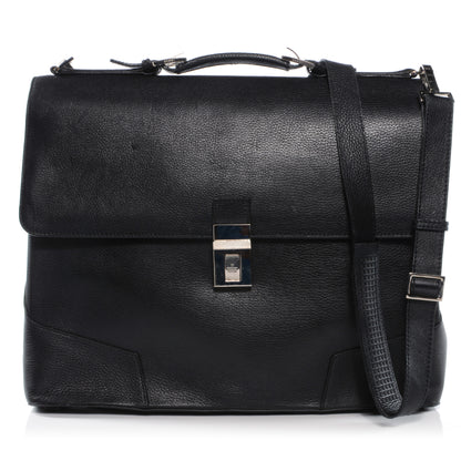 Gucci Leather Briefcase Laptop Bag Black 1 of 7