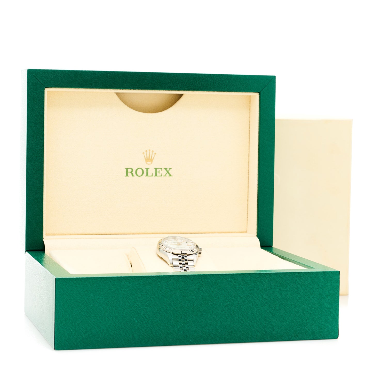 Stainless Steel 18K White Gold Diamond Mother of Pearl 28mm Oyster Perpetual Datejust Watch 279174