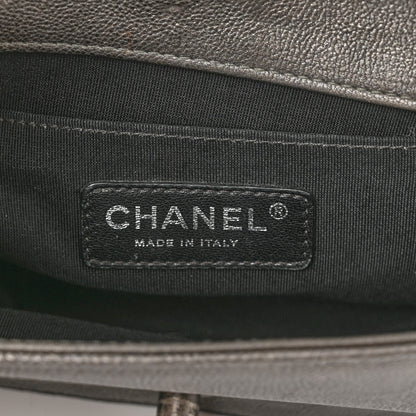Chanel Caviar Quilted Small Chain Mail Boy Flap Grey 6 of 10