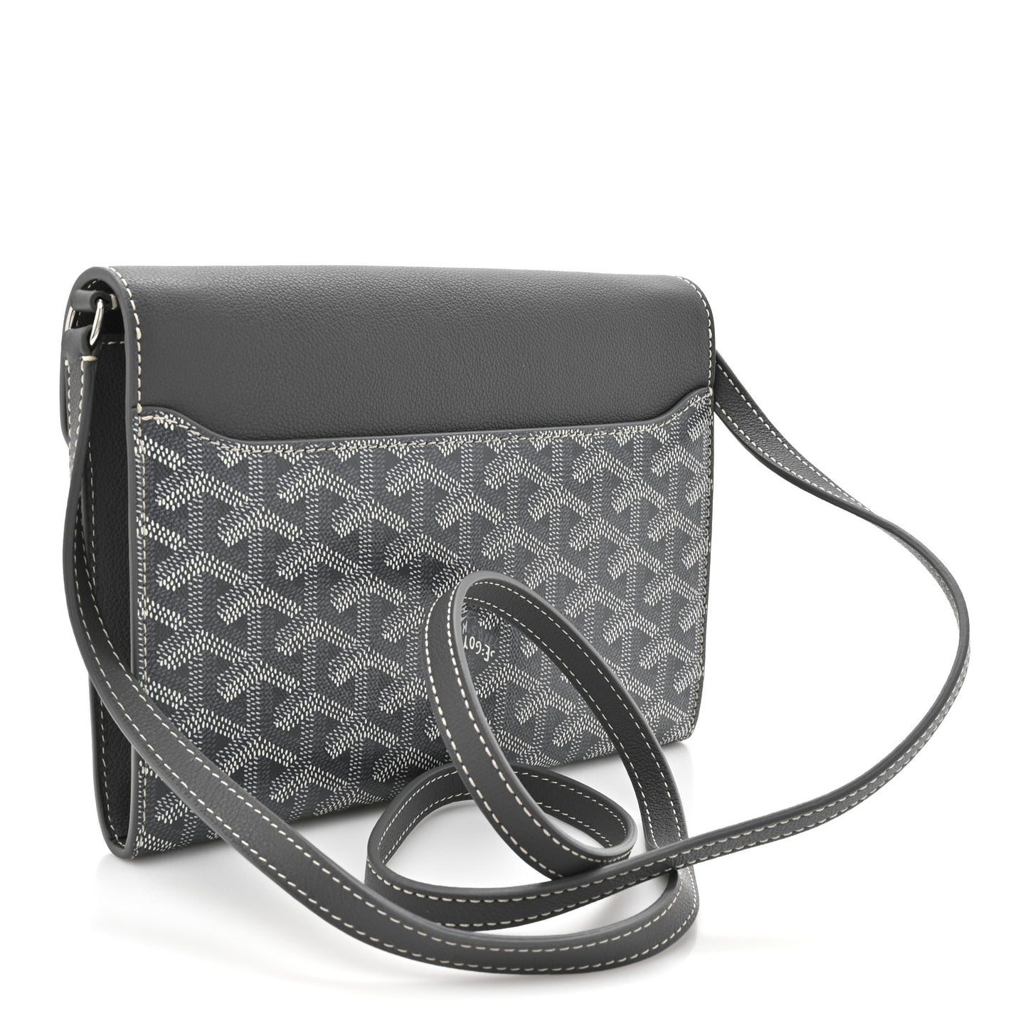 Goyardine Calfskin Chypre Wallet Pouch Grey