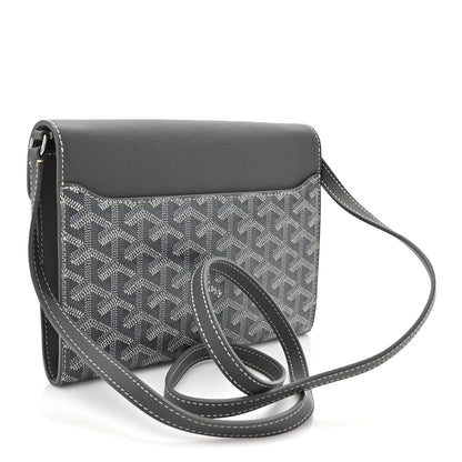 Goyard Goyardine Calfskin Chypre Wallet Pouch Grey 3 of 12