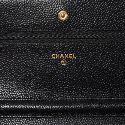 Chanel Caviar Quilted Wallet On Chain WOC Black 6 of 12