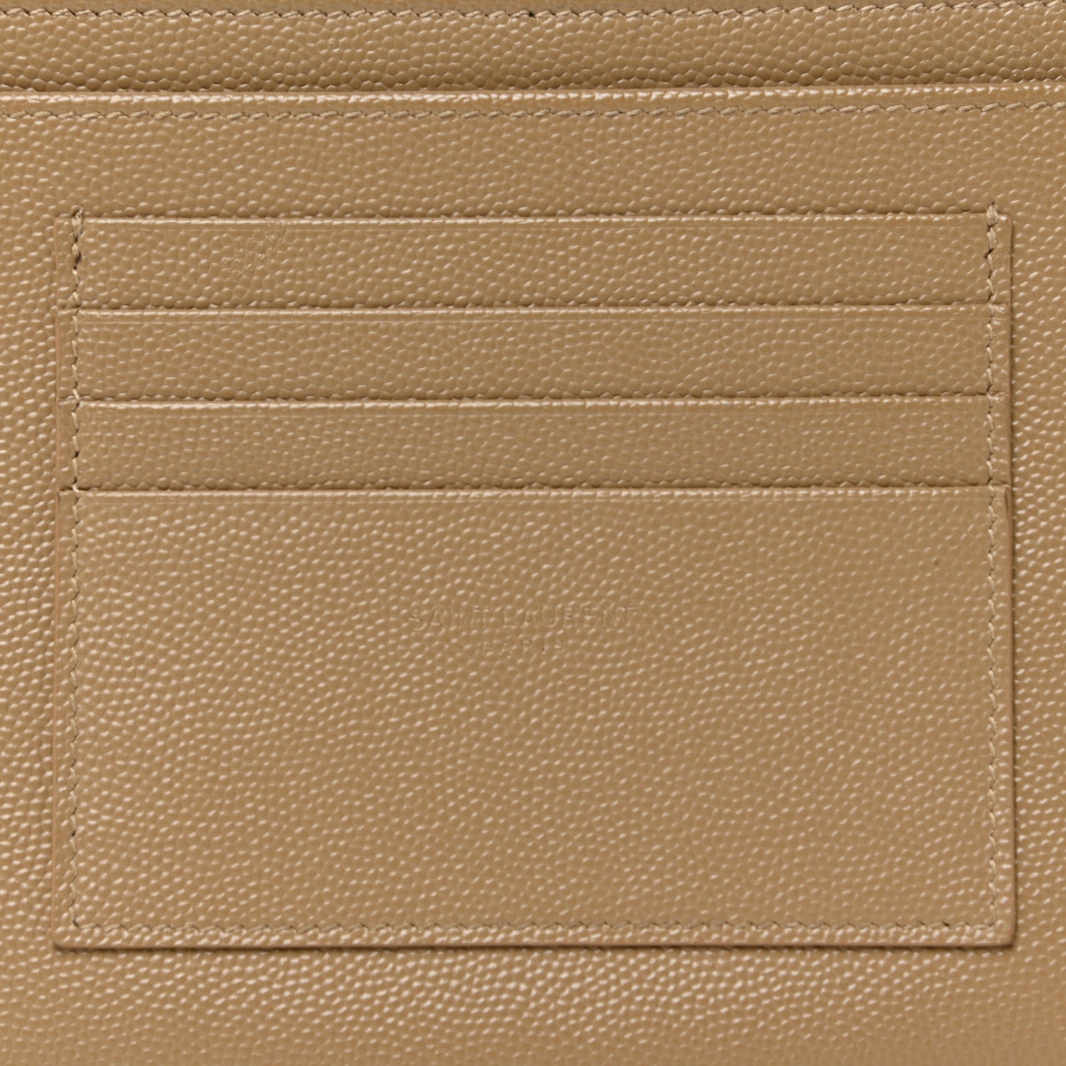 Saint Laurent Grain De Poudre Chevron Monogram Large Bill Pouch Cork 11 of 14