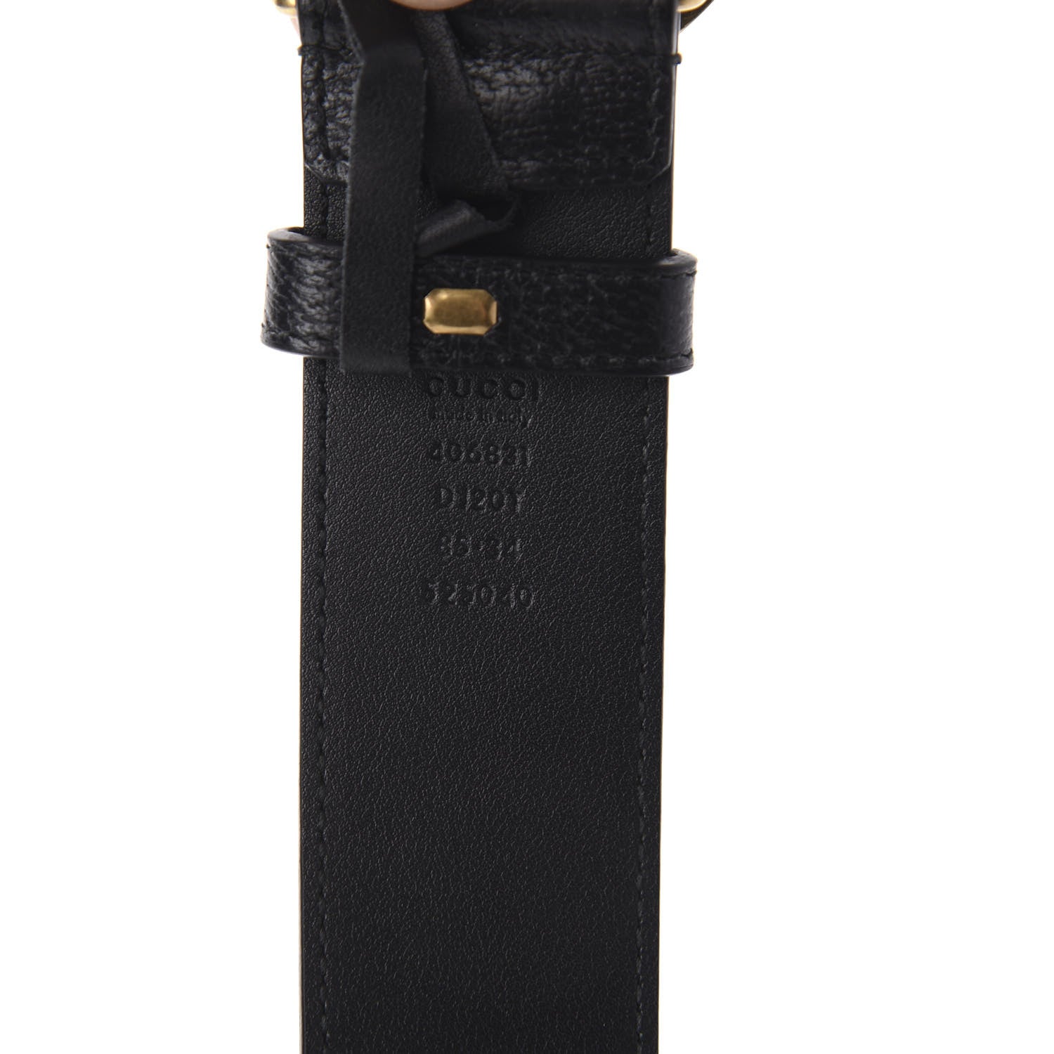 Gucci Textured Calfskin Double G 40mm Belt 85 34 Black 5 of 5