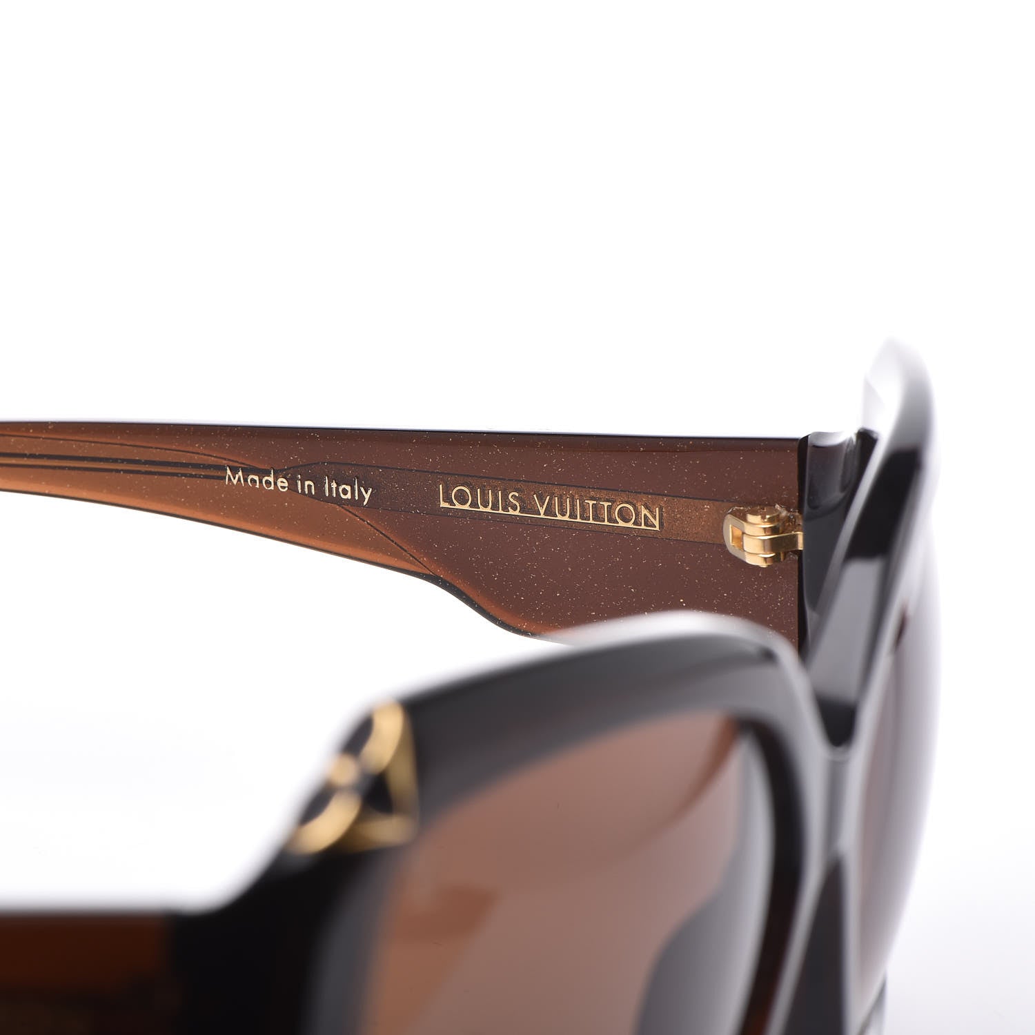 Louis Vuitton Hortensia Cat Eye Sunglasses Z0366W Brown Glitter 5 of 7