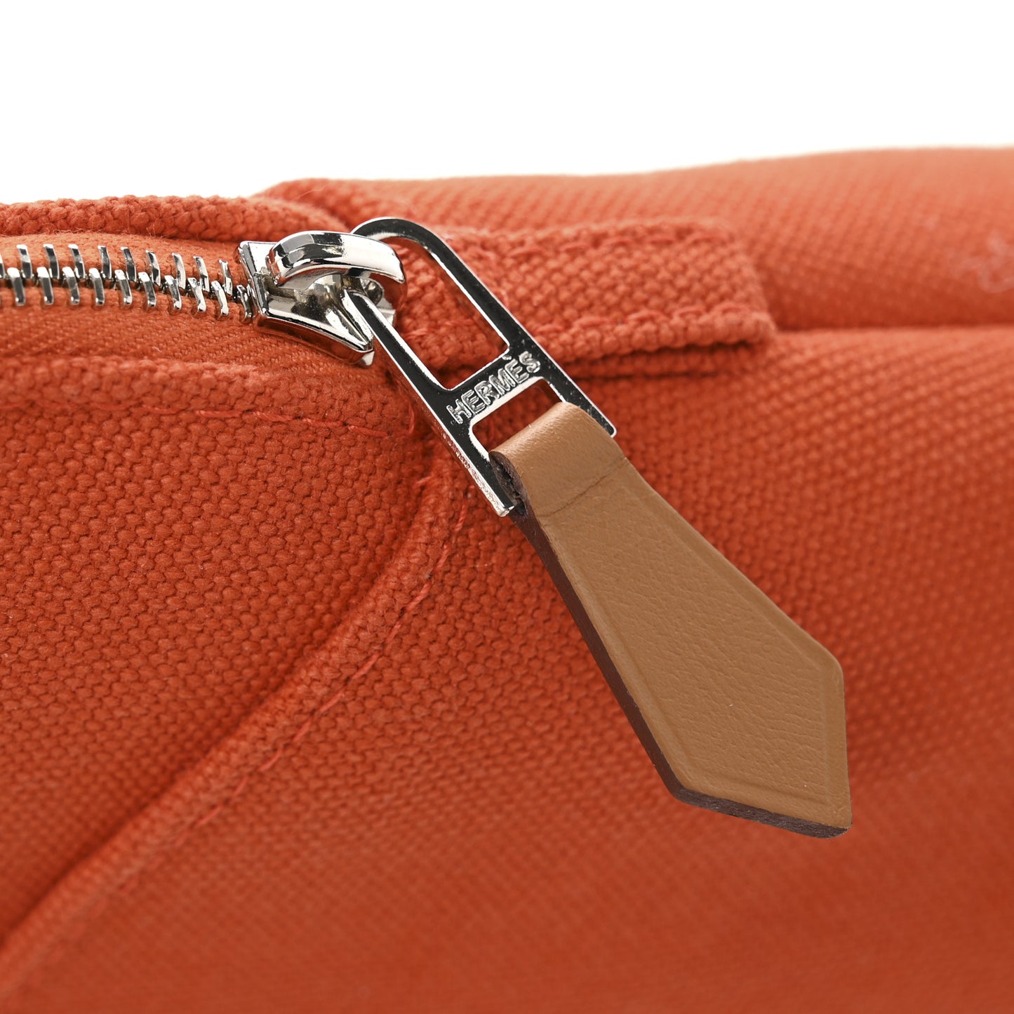 Cotton Canvas Mini Bolide Travel Cosmetic Pouch Feu