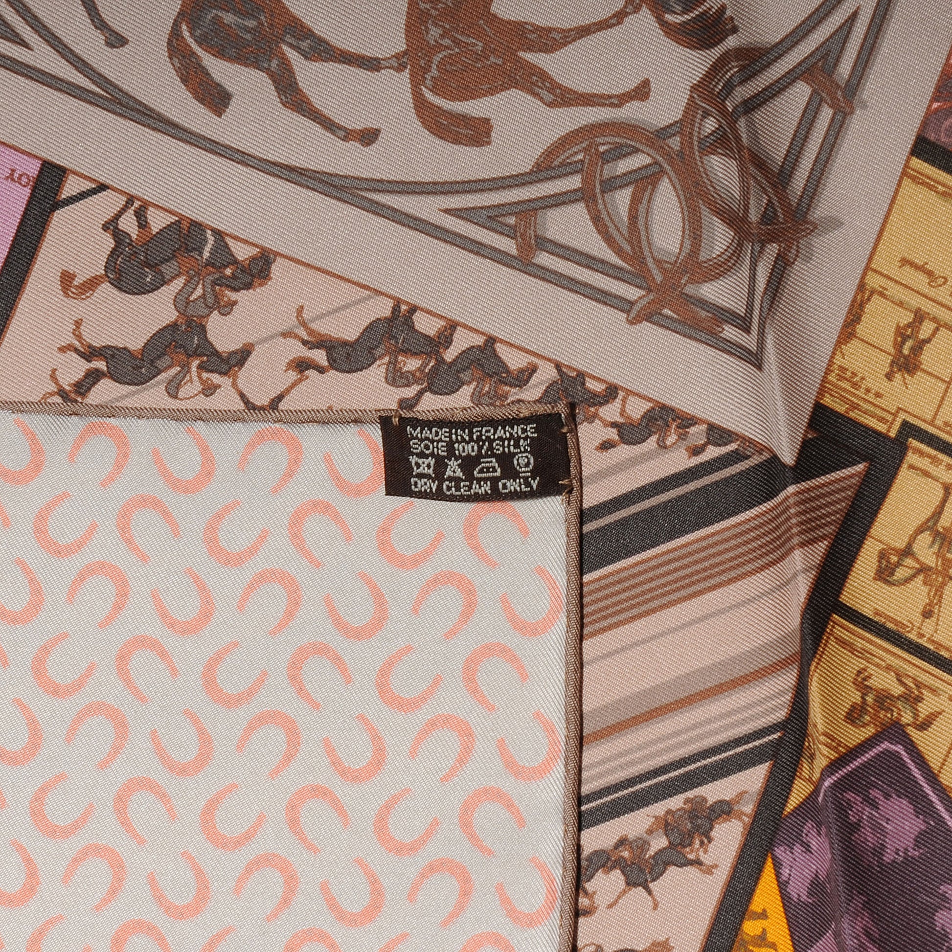 Hermes Silk A Cheval Sur Mon Carre Scarf 90 5 of 5