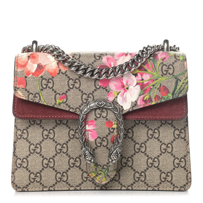 Gucci GG Supreme Monogram Blooms Mini Dionysus Shoulder Bag Beige Multicolor Dry Rose 1 of 9