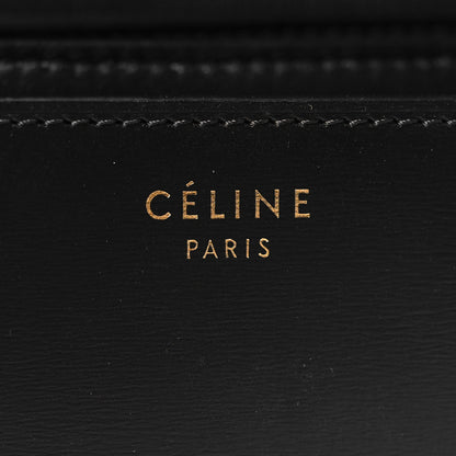Celine Box Calfskin Medium Classic Box Flap Bag Black 6 of 12