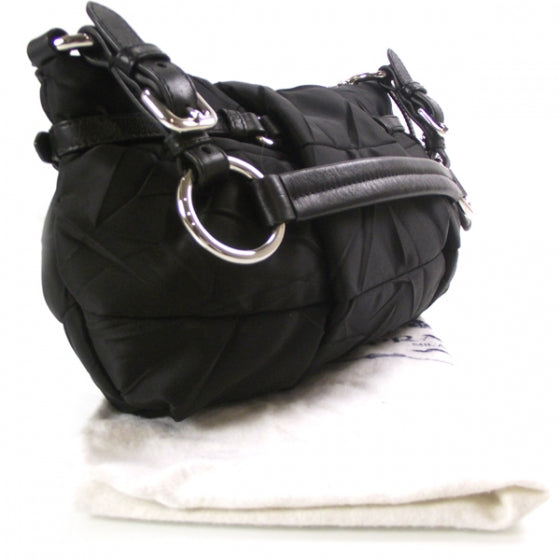 Tessuto Nylon Shoulder Bag Nero