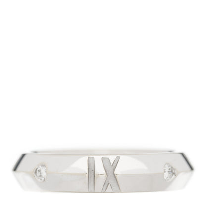 Tiffany 18K White Gold Diamond Narrow Atlas X Closed Ring 53 6.5 3 of 6