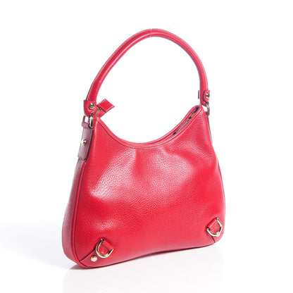 Gucci Leather Abbey D Ring Hobo Red 3 of 8