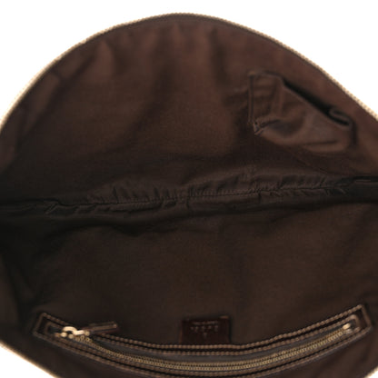 Gucci Canvas Bamboo Horsebit Print Hobo White 5 of 14