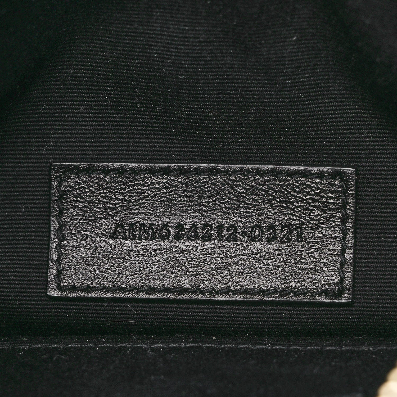 Saint Laurent Grain De Poudre Chevron Monogram Bill Pouch Crema Soft 7 of 7