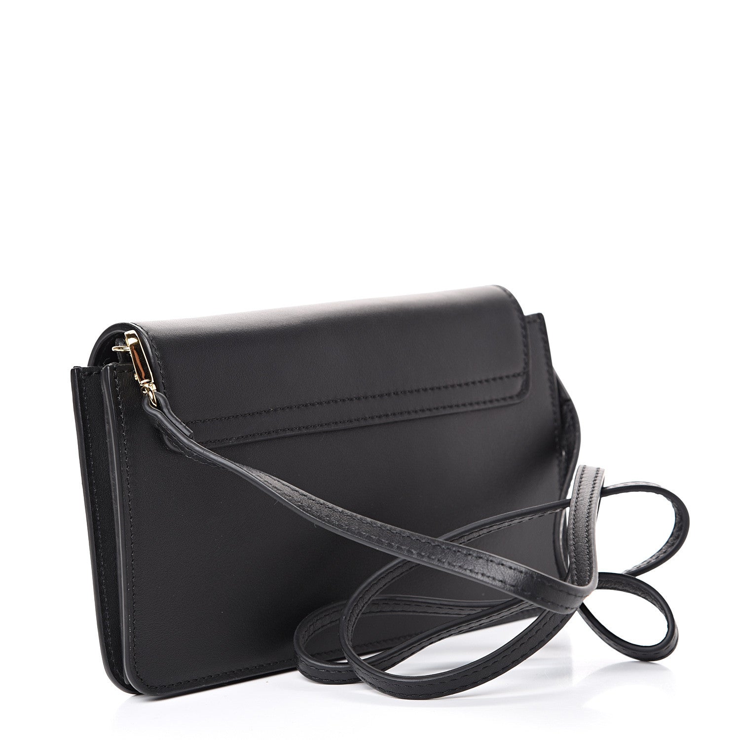 Chloe Smooth Calfskin Drew Bijou Clutch Black 2 of 10