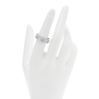 Roberto Coin 18K White Gold Diamond Love in Verona Pave Band Ring 54 7 2 of 4