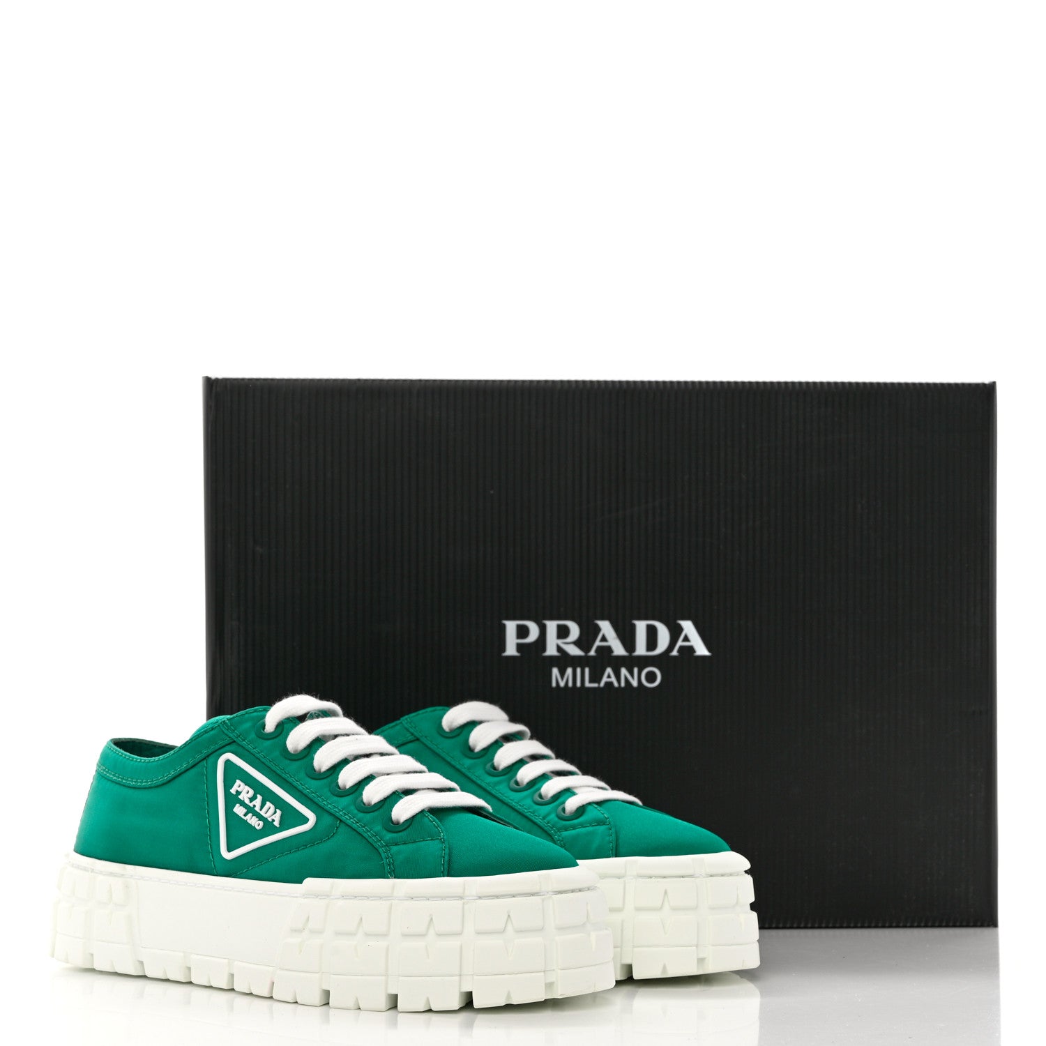 Prada Re-Nylon Gabardine Triangle Logo Double Wheel 50mm Sneakers 37.5 Assenzio 10 of 10