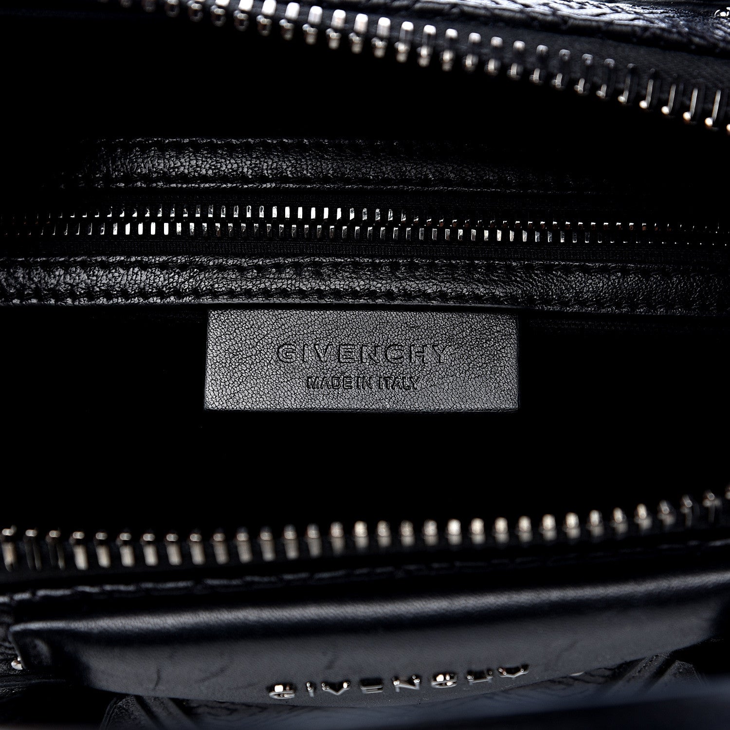 Givenchy Lambskin Logo Embossed Small Studded Antigona Black 5 of 14