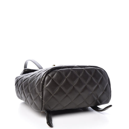 Chanel Calfskin Quilted Mini Urban Spirit Backpack Dark Brown 4 of 10
