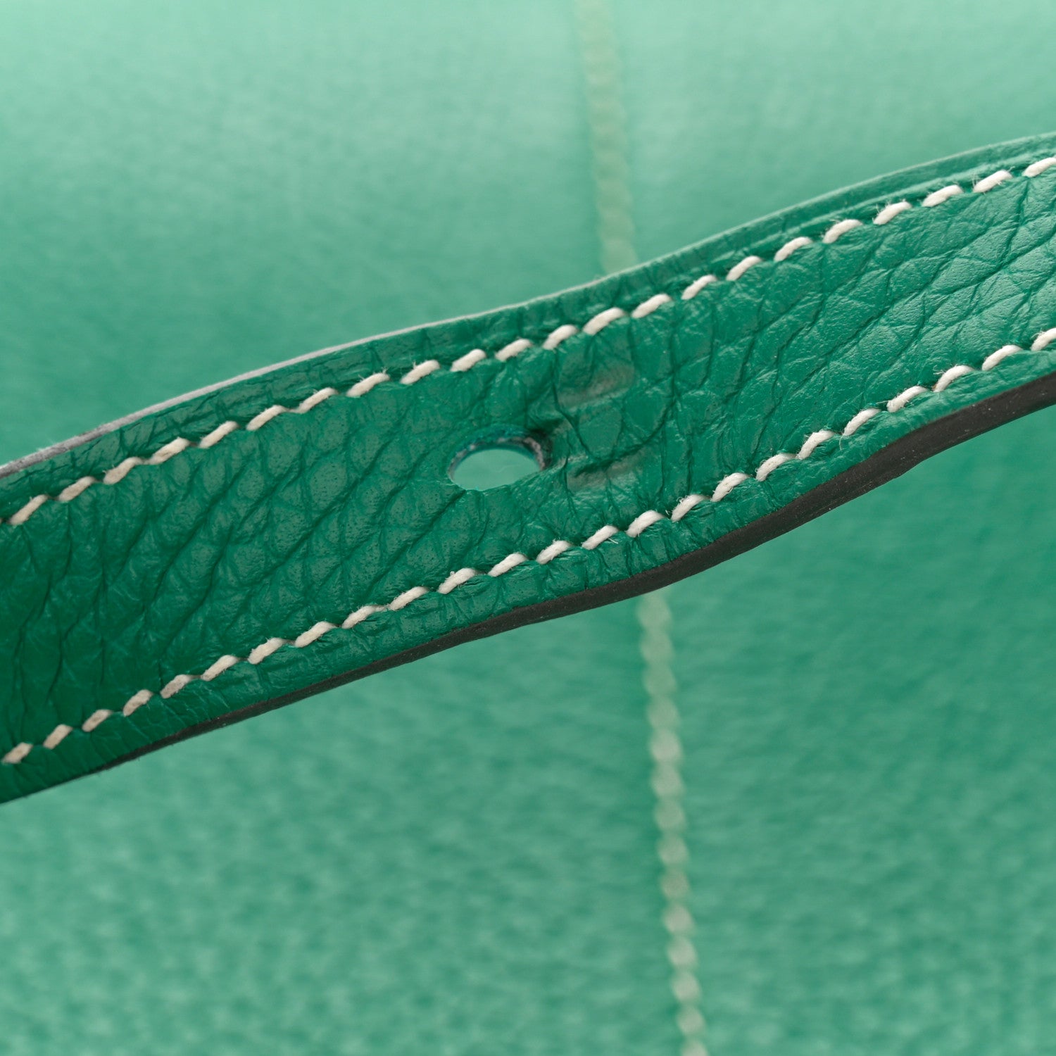 Hermes Taurillon Clemence Halzan 31 GM Vert Vertigo 14 of 14