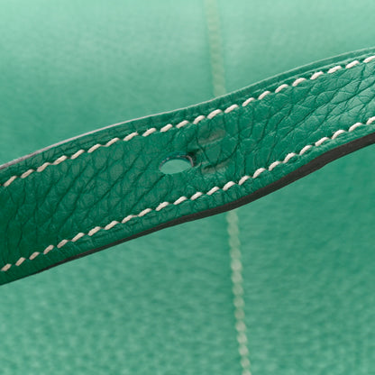Hermes Taurillon Clemence Halzan 31 GM Vert Vertigo 14 of 14