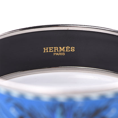 Hermes Enamel Printed Wide Brazil Bracelet 65 5 of 6