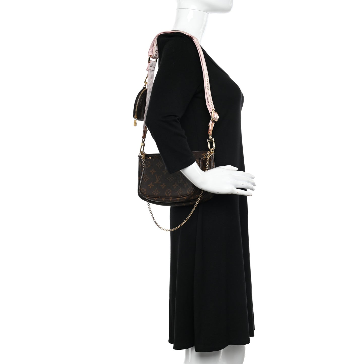 Monogram Multi Pochette Accessories Rose Clair