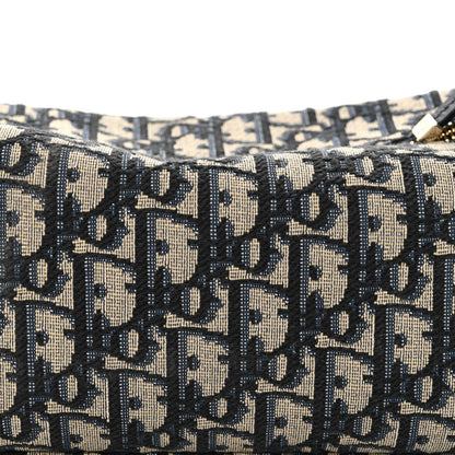 Christian Dior Oblique Medium Diortravel Nomad Pouch Blue 8 of 10