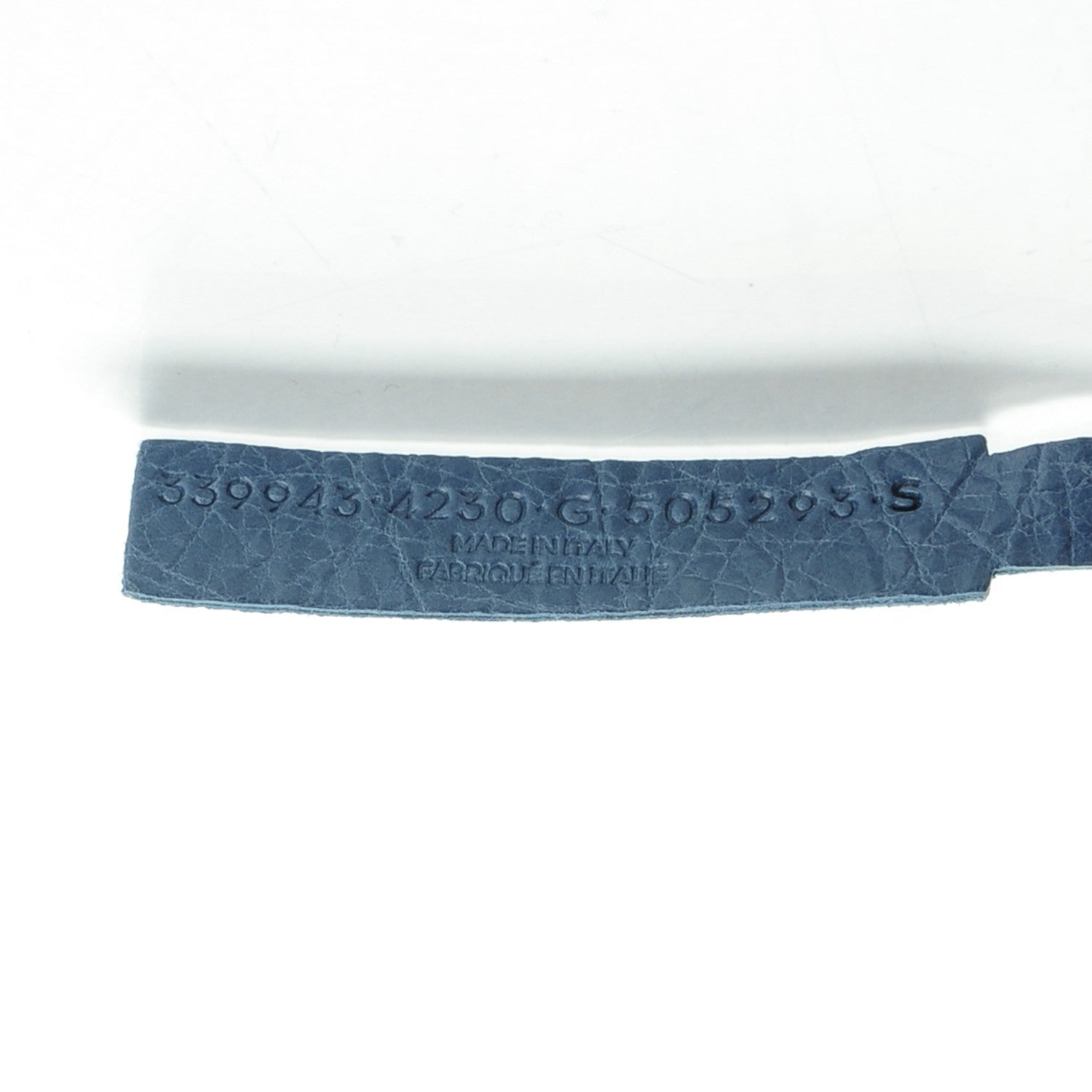 Balenciaga Agneau Arena Two Row Giant Gold Bracelet S Bleu Persan 6 of 7