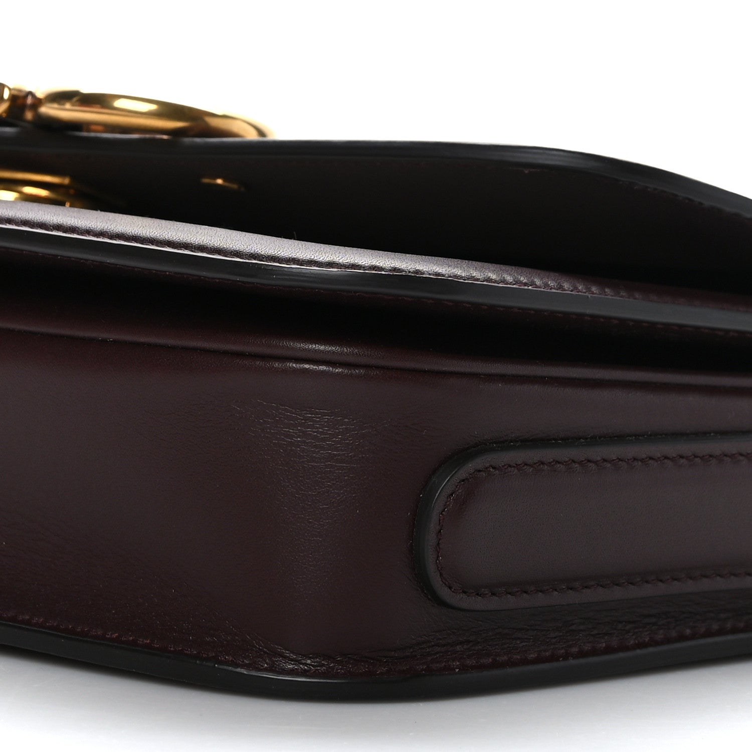 Salvatore Ferragamo Calfskin Canvas Small Trapezio Crossbody Burgundy 8 of 8