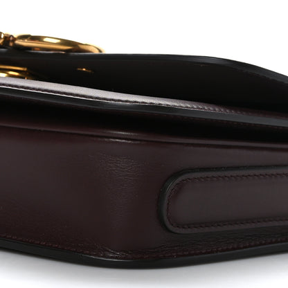 Salvatore Ferragamo Calfskin Canvas Small Trapezio Crossbody Burgundy 8 of 8