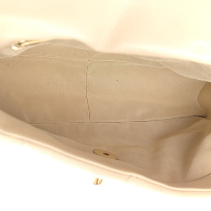 Chanel Goatskin Quilted Medium Chanel 19 Flap Beige 4 of 9
