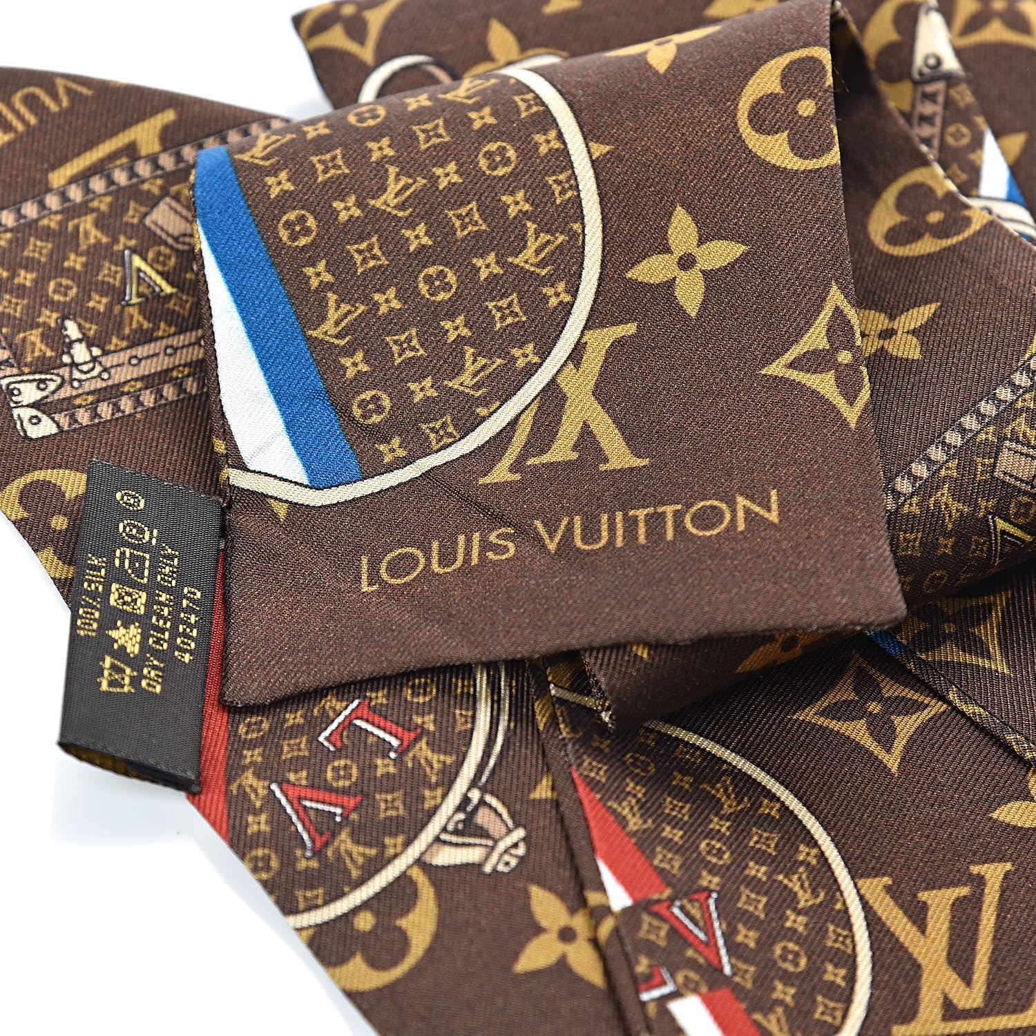 Louis Vuitton Silk Monogram Trunks Bandeau 3 of 4