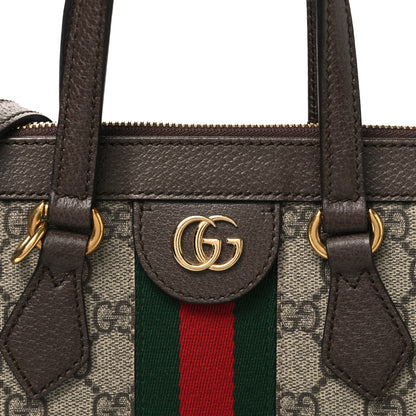 Gucci GG Supreme Monogram Small Ophidia Tote Bag Brown 8 of 10