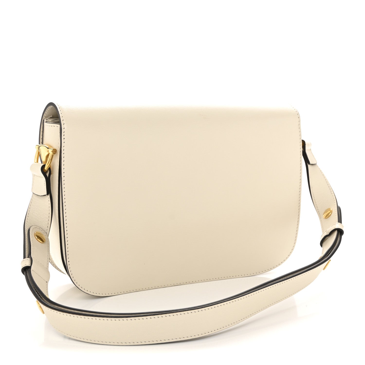 Gucci Azalea Calfskin Horsebit 1955 Shoulder Bag Mystic White 3 of 13