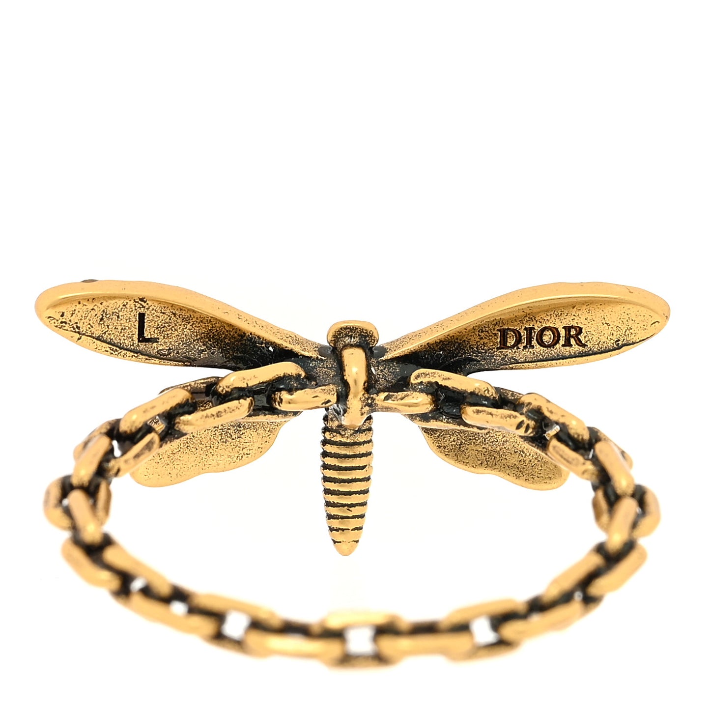 Metal Pearl J'Adior Dragonfly Ring Set 54 7 Gold