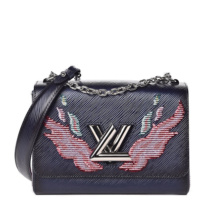 Louis Vuitton Epi Sequins Flame Twist Shoulder Bag MM Blue Nuit 1 of 9