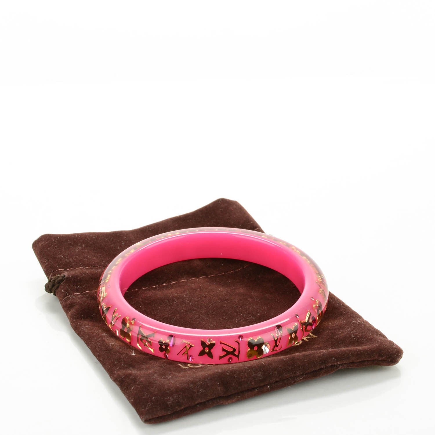 Louis Vuitton Resin Swarovski Medium Inclusion Bracelet PM Rose Pop 3 of 3