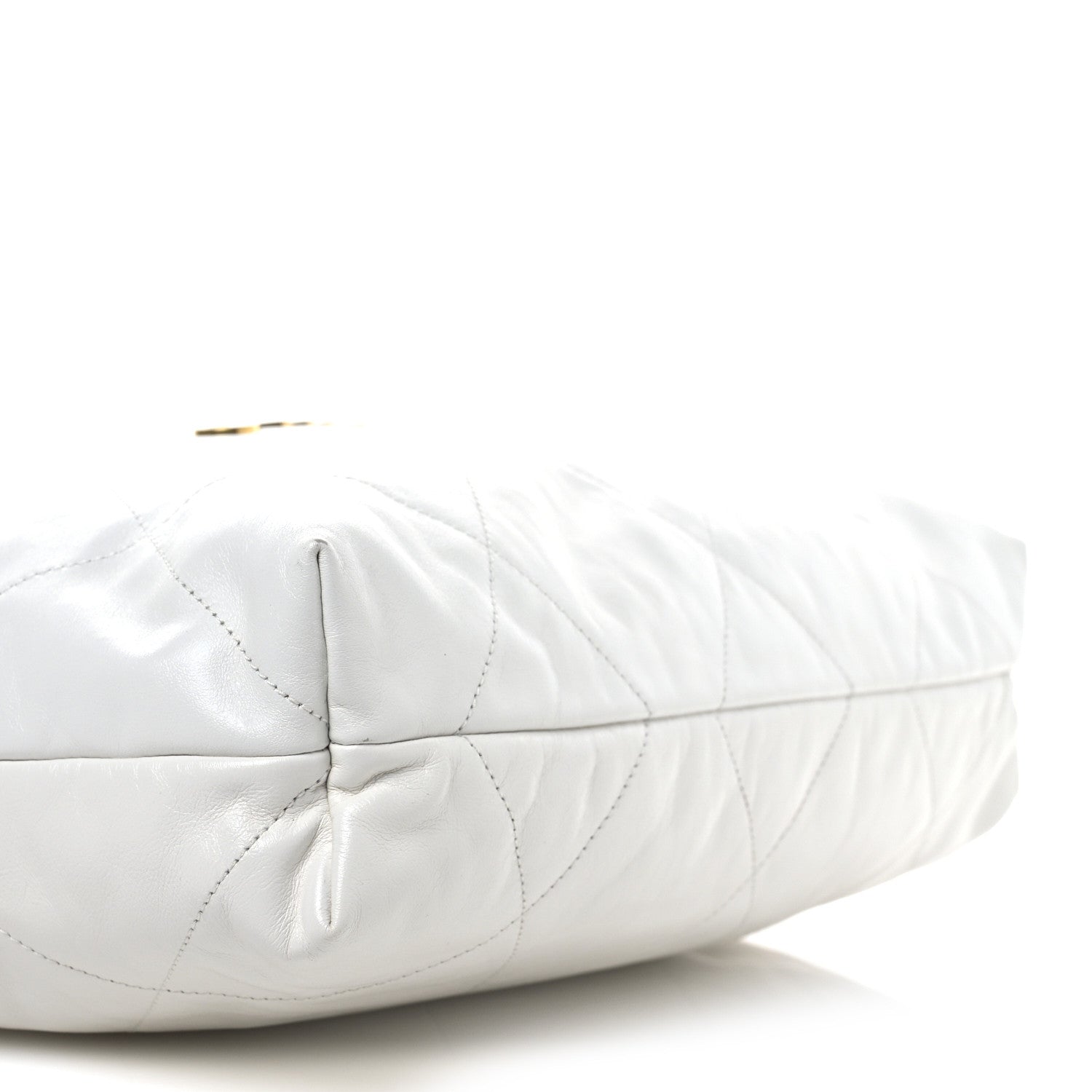 Chanel Shiny Calfskin Quilted Chanel 22 White 10 of 12