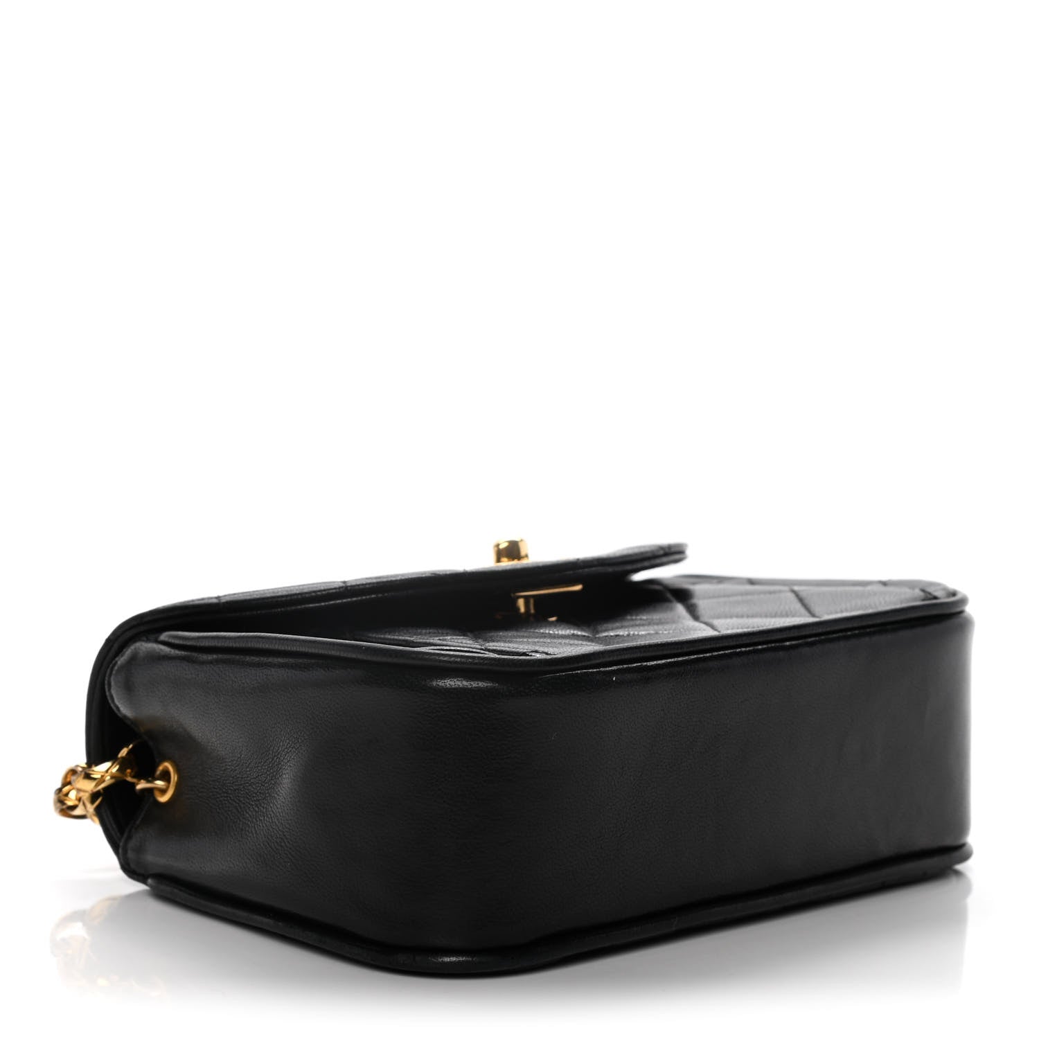 Chanel Lambskin Quilted Mini Square Flap Black 3 of 11