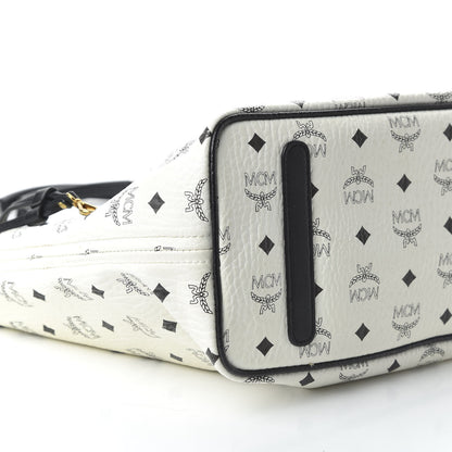 MCM Visetos Medium Project Reversible Shopper Tote White 6 of 15