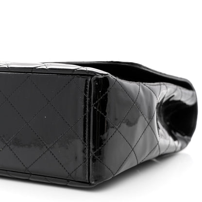 Chanel Patent Quilted Maxi Single Flap Black 10 of 13