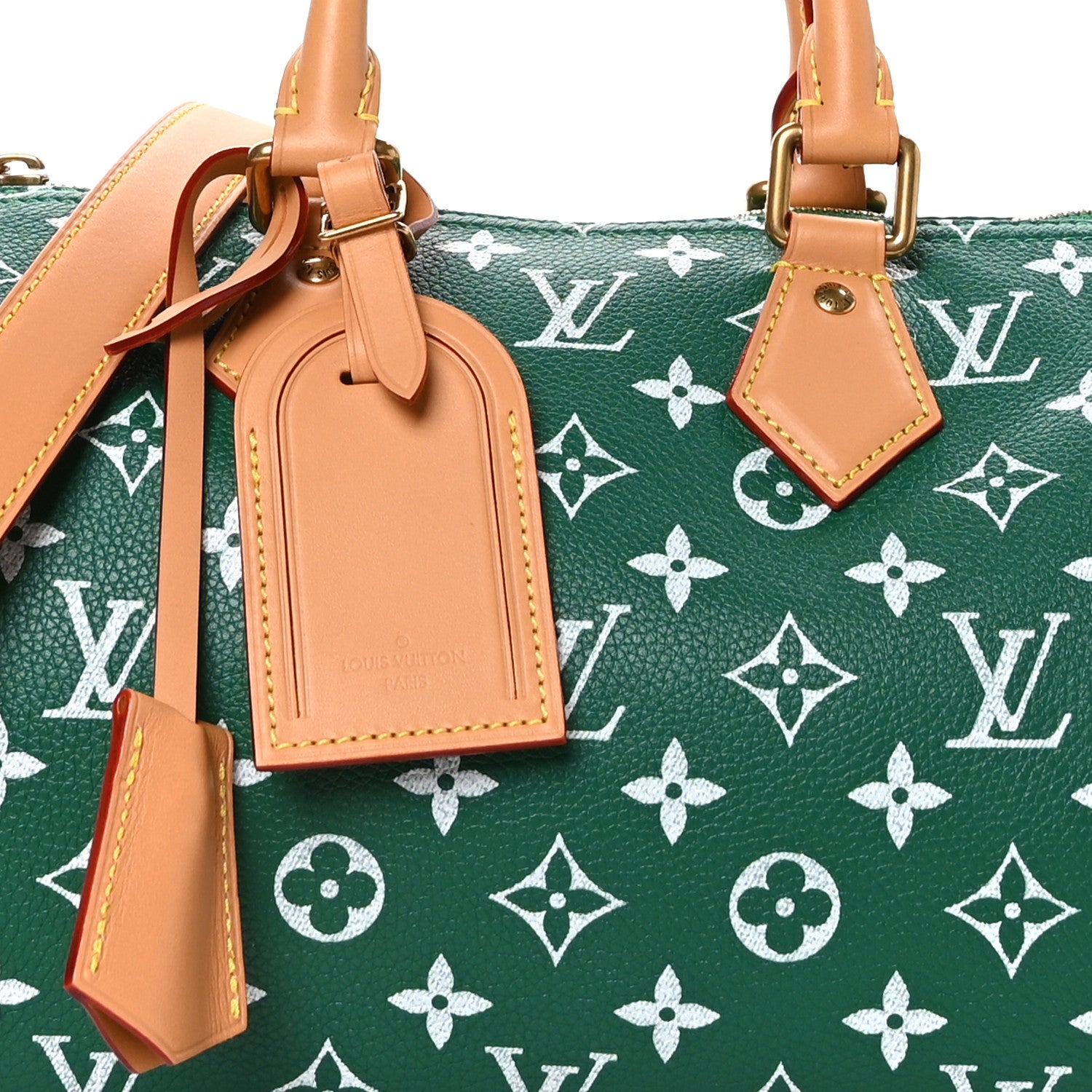Louis Vuitton Calfskin Monogram Speedy P9 Bandouliere 25 Green 7 of 11
