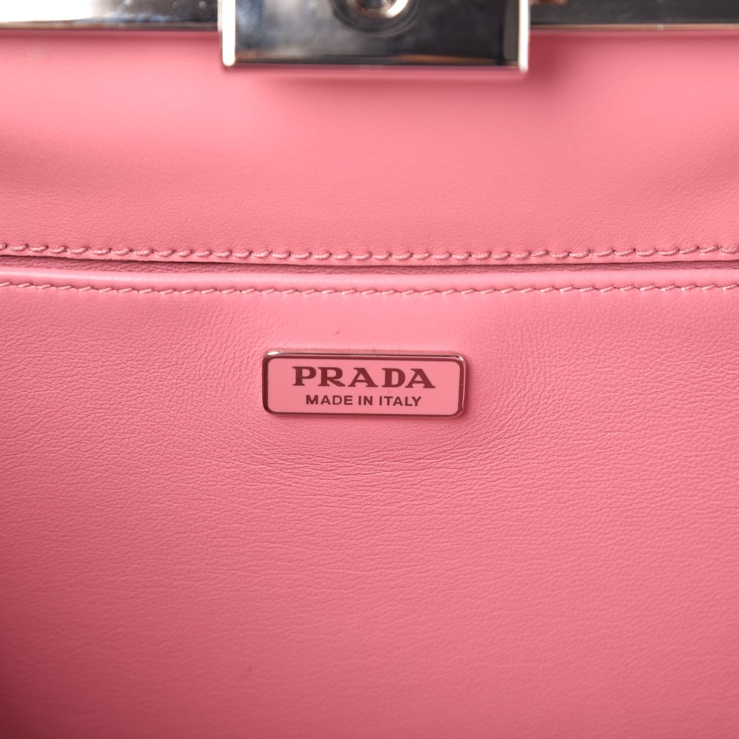 Saffiano City Calf Light Frame Bag Pink